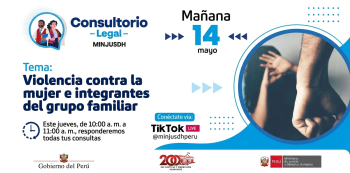 Evento virtual- "Violencia contra la mujer e integrantes del grupo familiar" MINJUS
