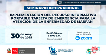 Seminario online "Implementación del recurso informativo portable tarjeta de emergencia" de la ENSAP