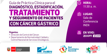 Taller semipresencial de difusión y socialización de guías de práctica clínica (GPC) del INEN