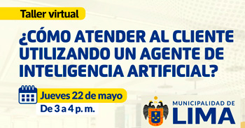 Taller online "¿Cómo atender al cliente utilizando un agente de inteligencia artificial?" 