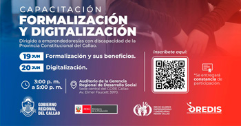  Capacitación presencial "Formalización y digitalización" del Gobierno Regional del Callao