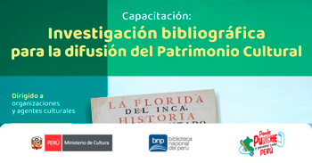 Capacitación semipresencial "Investigación bibliográfica para la difusión del patrimonio cultural" 