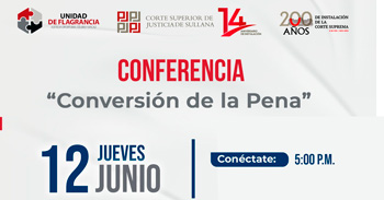 Capacitación online "Conversión de la Penal" de la Corte Superior de Justicia de Sullana