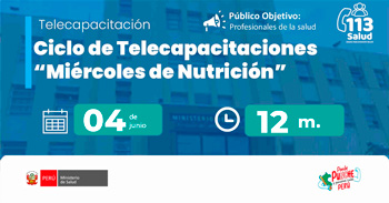  Capacitación online gratis "Anemia ferropénica en niños" del  MINSA