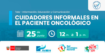 Capacitación online gratis "Cuidadores informales en el paciente oncológico" del INEN