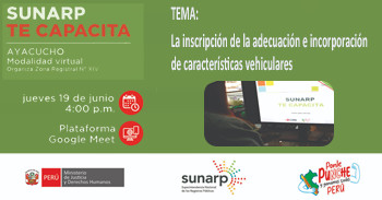  Capacitación online gratis"La inscripción de la adecuación e incorporación de características vehiculares"