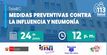  Capacitación online gratis "Medidas preventivas contra la Influenza y Neumonía" 