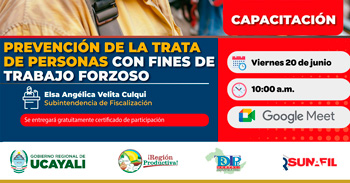  Capacitación online gratis  "Prevención de la Trata de Personas con Fines de Trabajo Forzoso" 