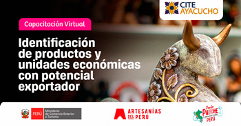  Capacitación online "Identificación de productos y unidades económicas con potencial exportador"