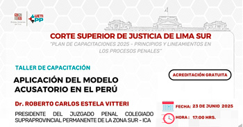 Capacitación online "Planeamiento Estratégico" de la Corte Superior de Justicia de Lima Sur