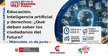 Conferencia "Educación, Inteligencia artificial y derechos: ¿Qué deben saber los ciudadanos del futuro?" 