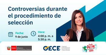 Conferencia online "Controversias durante el procedimiento de selección" del OECE