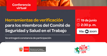 Conferencia online gratis "Estándares de seguridad en trabajos de alto riesgo" del MTPE