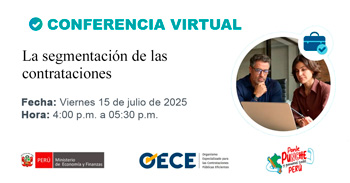 Conferencia online gratis "La segmentación de las contrataciones" del OECE