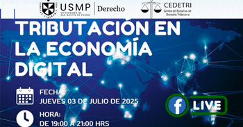 Conferencia online gratis "Tributación en la Economía Digital" de Derecho Usmp