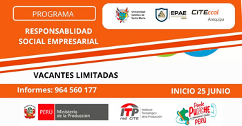  Curso "Responsabilidad Social Empresarial" del CITEccal Arequipa