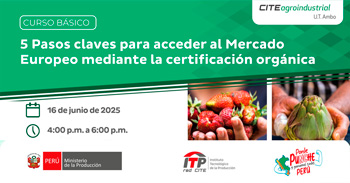  Curso online "5 pasos clave para acceder al mercado europeo con certificación orgánica" del ITP