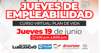  Curso online "Plan de Vida"  de la Municipalidad de Lurigancho