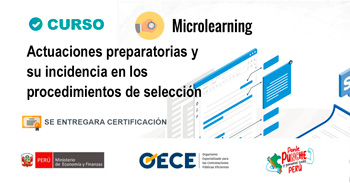  Curso online "Procedimiento sancionador: infracciones en el marco de la Ley n.° 32069" del OECE