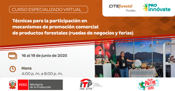  Curso online "Técnicas para la participación en mecanismos de promoción comercial de productos forestales" 