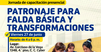  Jornada Presencial gratuito de "Confección Textil" del Centro de Formación para Emprendedores Capacítate Lima