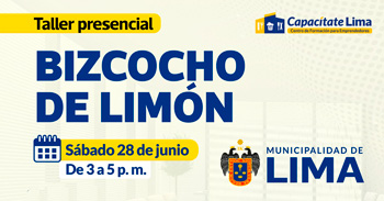 Taller Presencial "Bizcocho de limón" de la MUNICIPALIDAD DE LIMA