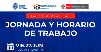 Taller online "Jornada y Horario de Trabajo" DRTPE del Callao