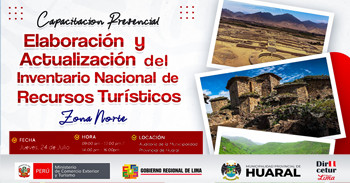  Capacitación presencial "Elaboración y Actualización del Inventario Nacional de Recursos Turísticos" 