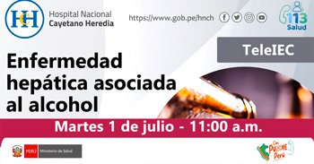  Capacitación online "Enfermedad hepática asociada al alcohol" del Hospital Nacional Cayetano Heredia