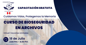  Capacitacion online gratis: "BIOSEGURIDAD EN LOS ARCHIVOS"