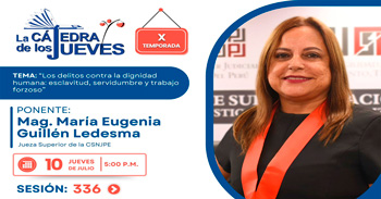 Capacitación online "Los delitos contra la dignidad humana: esclavitud, servidumbre y trabajo forzoso"