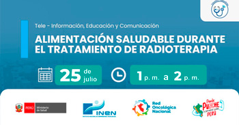  Capacitación online gratis sobre La "Alimentación saludable durante el tratamiento de radioterapia" del INEN