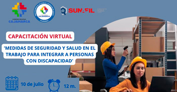  Capacitación online Medidas de seguridad y salud en el trabajo para la integración de las personas con discapacidad