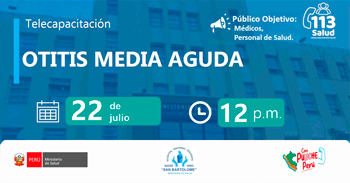 Capacitación online "Otitis media y aguda (OMA)" del MINSA