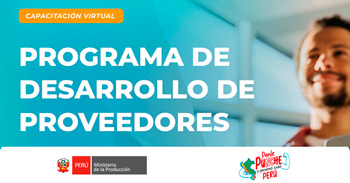 Capacitación online "Programa de Desarrollo de Proveedores" del PRODUCE