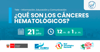 Capacitación online "¿Qué son los cánceres hematológicos?" del INEN