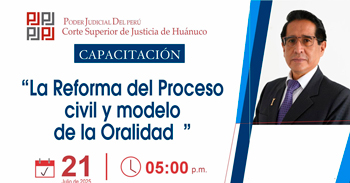  Capacitación online "La Reforma del Proceso Civil Modelo de la Oralidad"