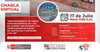 Charla online gratis sobre "Procesamiento de vuelo fotogramétrico 2D y 3D en AGISOFT METASHAPE 2.2.0" 