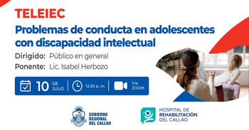  Charla virtual "Problemas de conducta en adolescentes con discapacidad intelectual"  