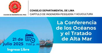  Conferencia presencial de los "Océanos y el Tratado de Alta Mar" de CIP LIMA pesqueros