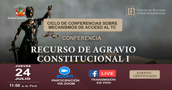  Conferencia online  "Recurso de Agravio Constitucional I" del CEC