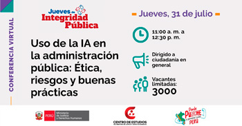  Conferencia online "Uso de la IA en la administración pública: Ética, riesgos y buenas prácticas" 