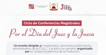  Conferencias online por el Día del Juez y la Jueza de la Corte Superior de Justicia de La Libertad