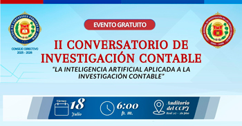  Conversatorio online “La inteligencia artificial aplicada a la investigación contable"