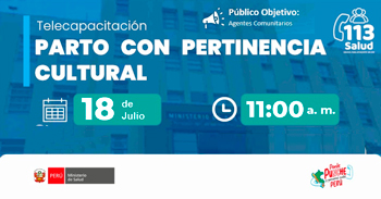  Capacitación online "Parto con pertinencia cultural" del MINSA