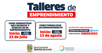  Cursos online gratis de empleabilidad de la Municipalidad Distrital de Lurín y el Instituto Peruano de Negocios