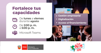  Cursos online gratis para MYPES del Ministerio de Producción
