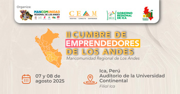 Evento presencial "Cumbre de emprendedores de los Andes - CEAM 2025" de la CCITI