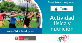  Evento online  "Actividad física y nutrición" del MINSA