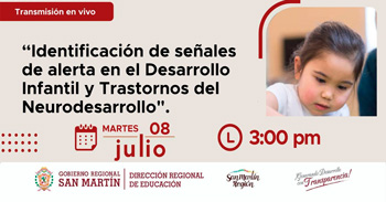 Evento online Identificación de señales de alerta en el Desarrollo Infantil y Trastornos del Neurodesarrollo